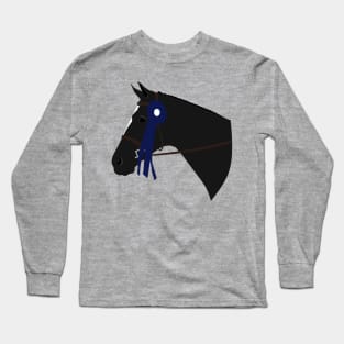 Blue Ribbon (Black Horse) Long Sleeve T-Shirt